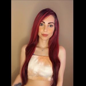 Target orange tie dye tube top